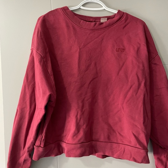 Levi’s cotton sweatshirt in berry red colour - Picture 3 of 5